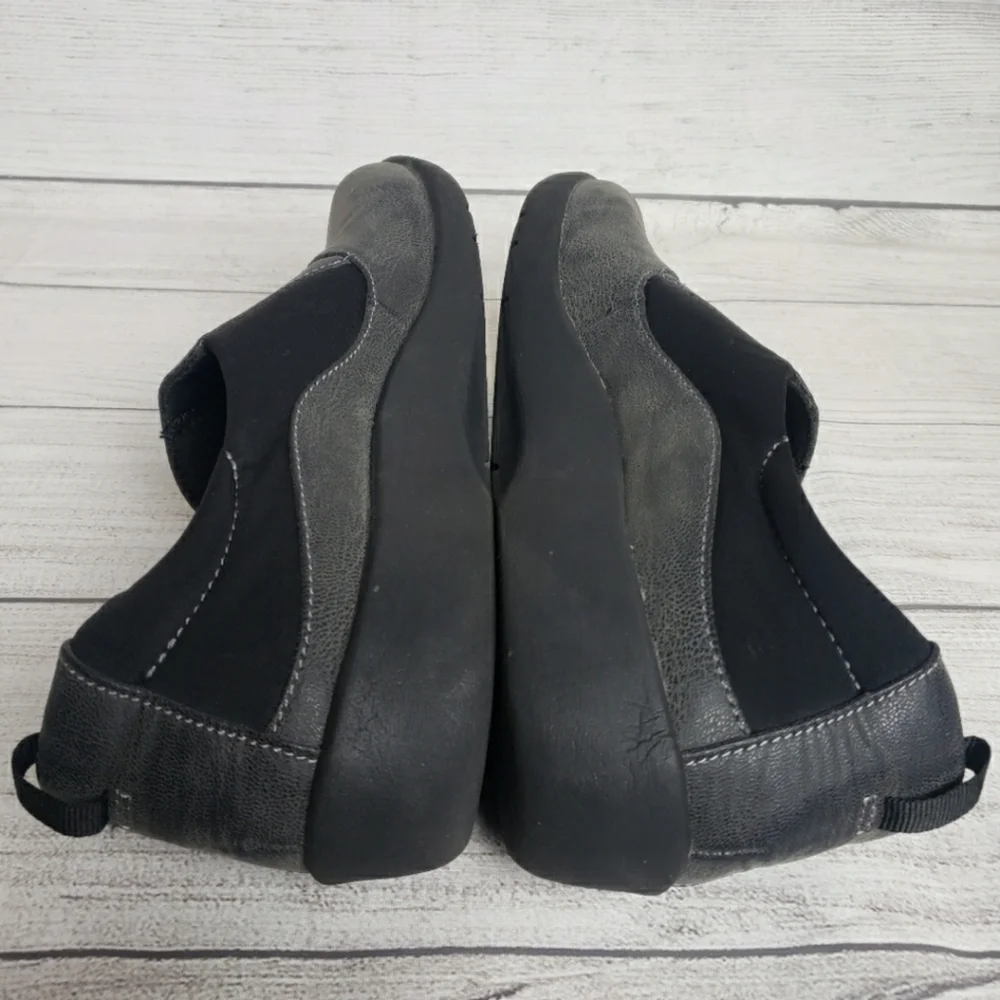 Cloudsteppers by Clark's Black Charcoal Slip-on Women's Sz 11 Shoes‎